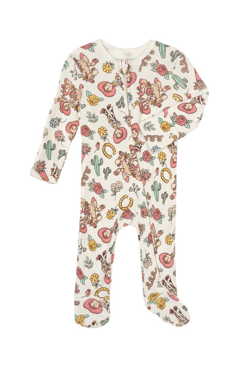Disney Toy Story Baby Girls' 2-Pack Footed Sleep N' Play Coveralls, Alternate, color, Toy Story Pink White
