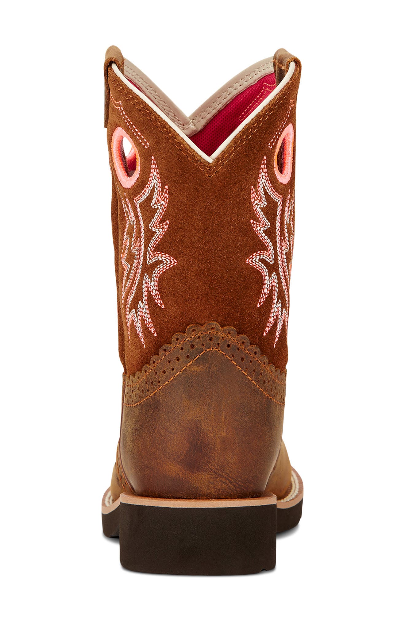 Ariat Kids' Fatbaby Western Boot, Alternate, color, Powder Brown