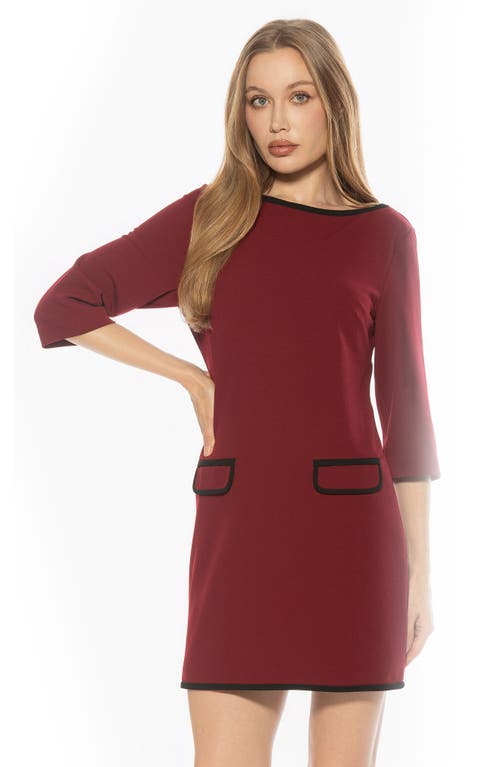 Alexia Admor River Contrast Minidress In Brown