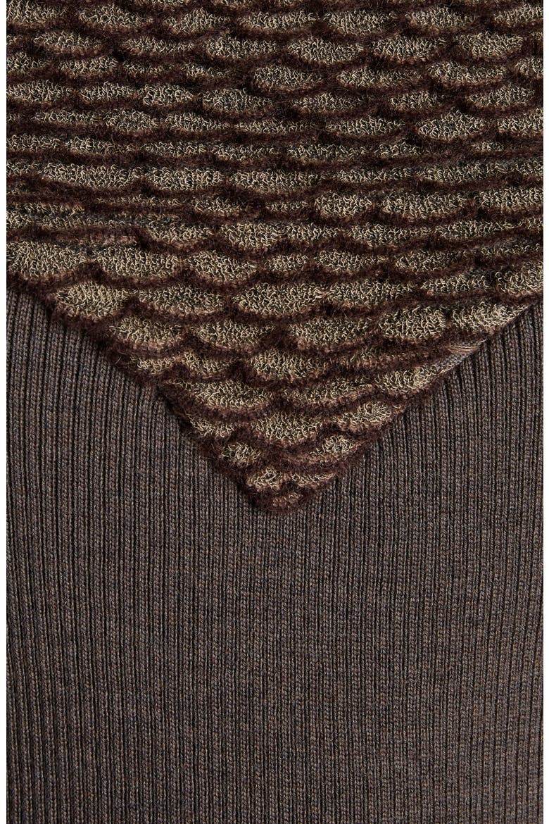 Wool Blend High Neck Sleeveless Top, Alternate, color, BROWN