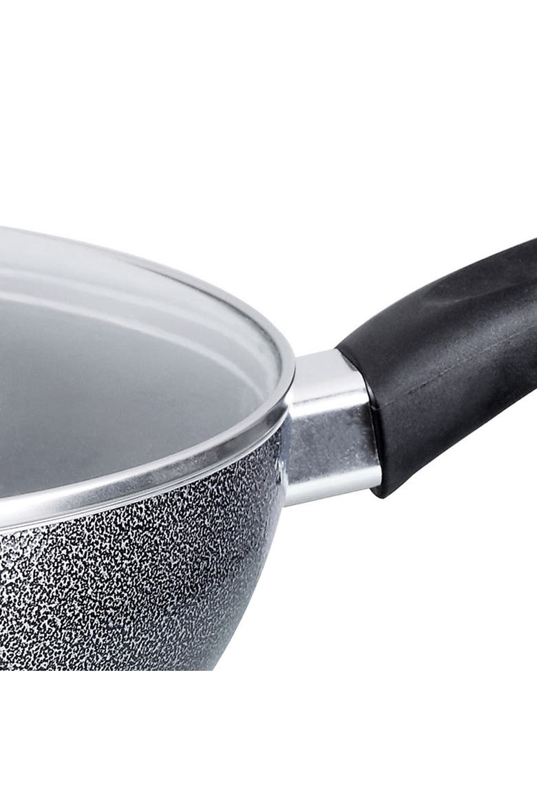 Wok W/ Lid Aluminum Non-Stick 10, Alternate, color, Black