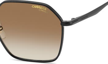 53mm Hex Metal Frame Sunglasses