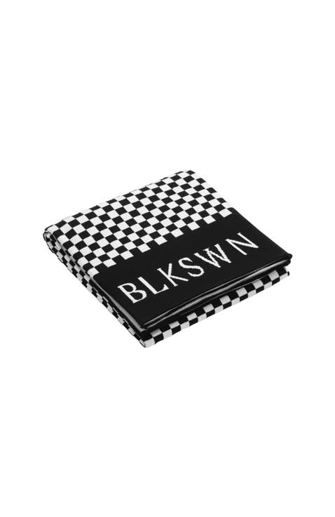 Checkerboard Alpaca Throw Rug