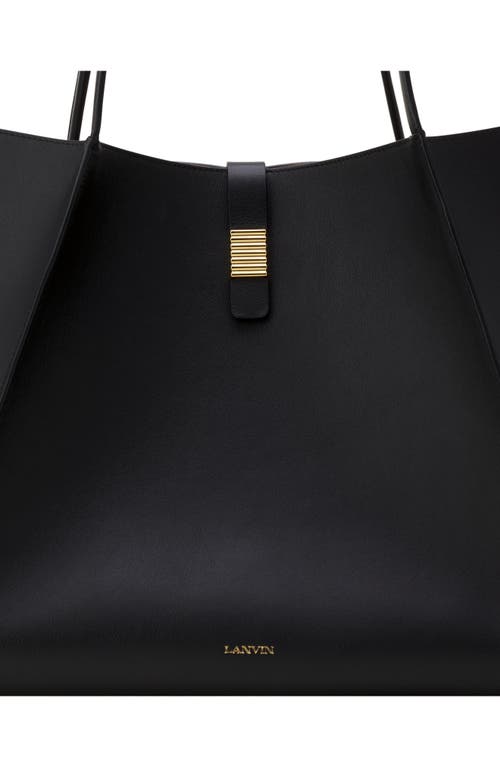 Lanvin Concerto Arpège Leather Tote Bag In Black