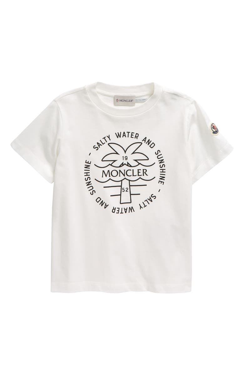 Moncler Kids' Logo Cotton Graphic T-Shirt, Main, color, 