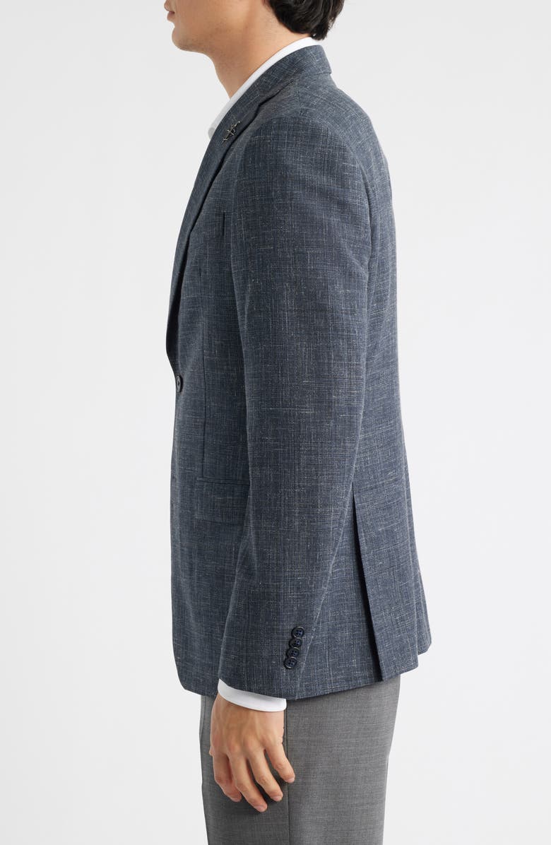 John Varvatos Star USA Bleecker Wool Blend Sport Coat, Alternate, color, Navy