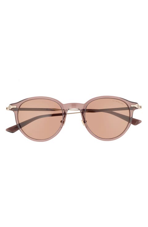 49mm Round Sunglasses