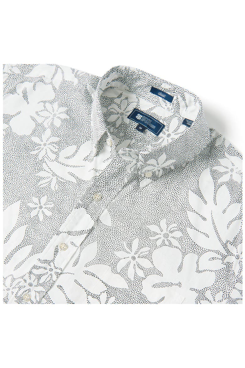 Dotty Pualani Short Sleeve Button-Down Camp Shirt, Alternate, color, MARSHMALLOW