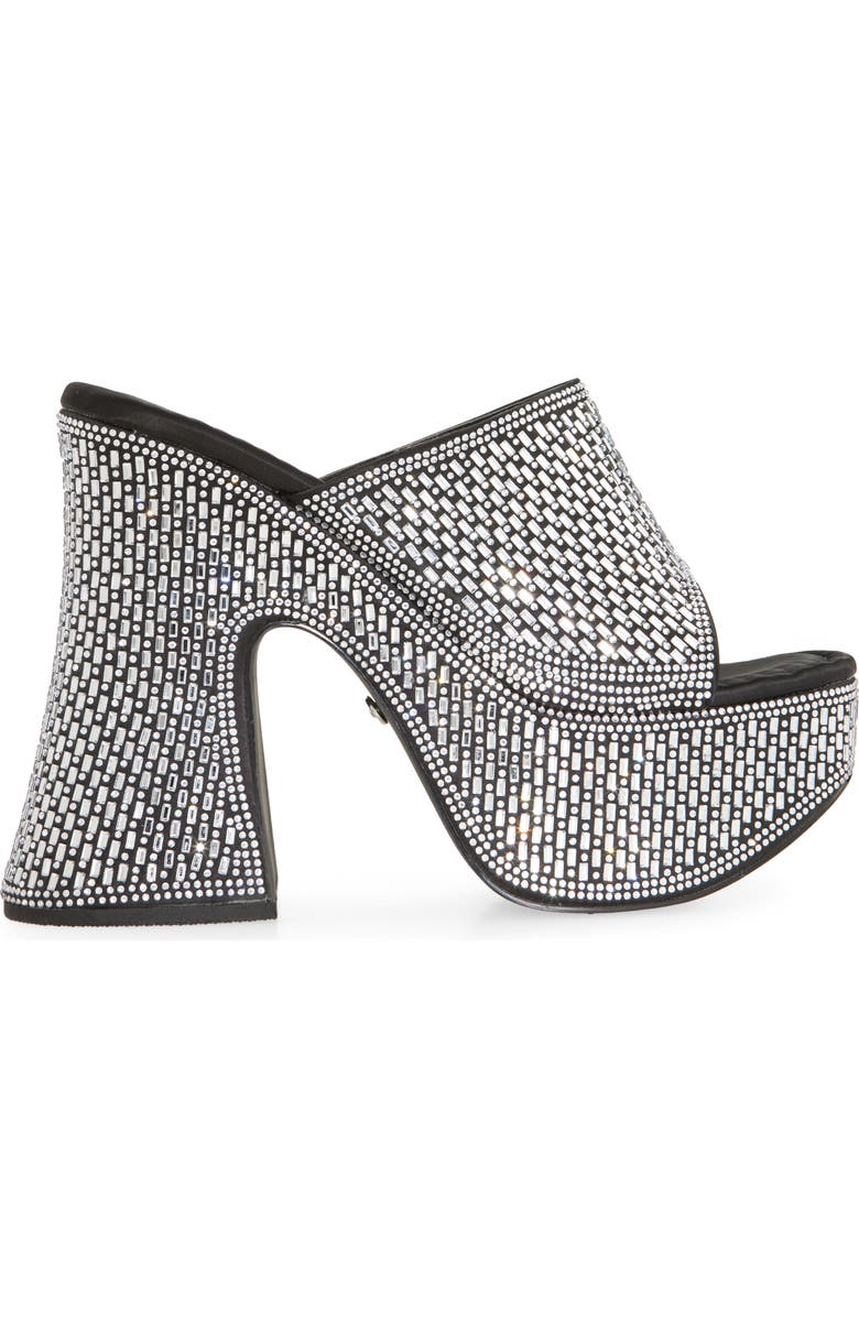 AZALEA WANG Ninja Rhinestone Platform Sandal, Alternate, color,