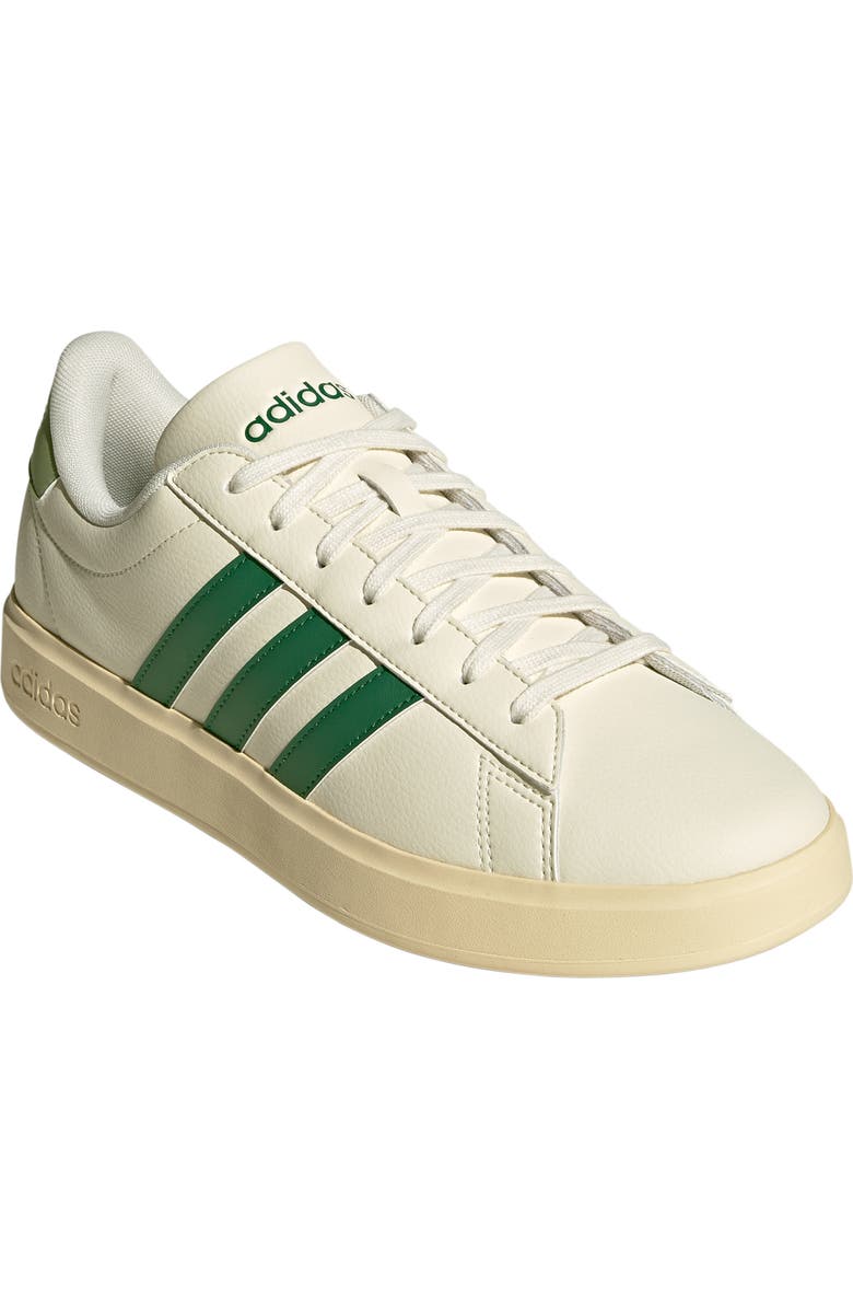 adidas Grand Court 2.0 Sneaker, Main, color, Off White/ Green/ Tent Green