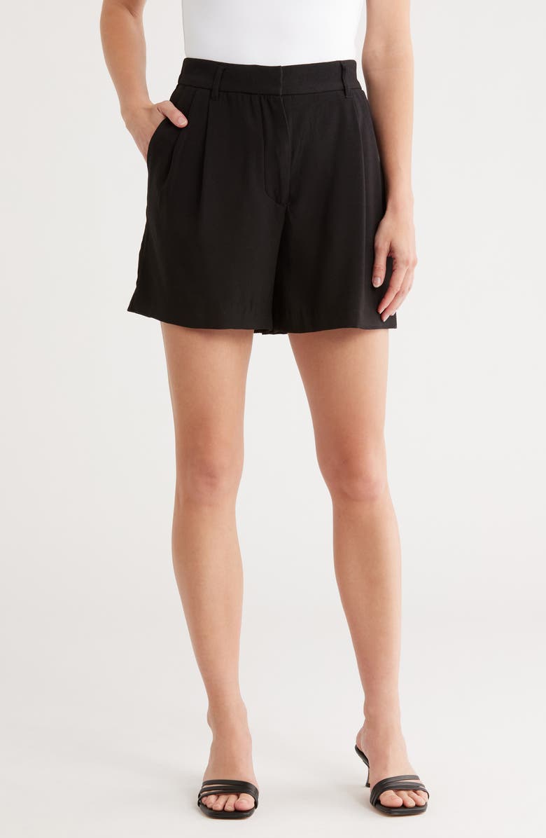 INTERNATIONAL DESIGNER Pleated Shorts, Main, color,