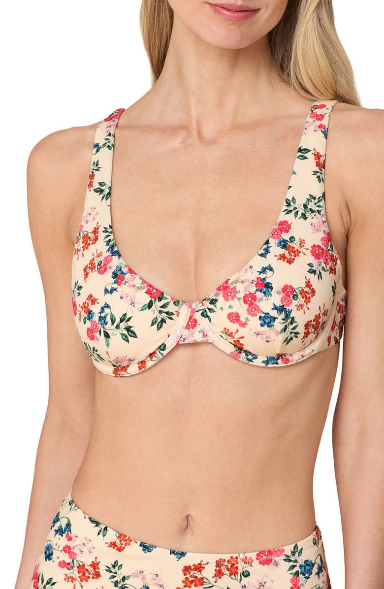 Andie Verda Underwire Bikini Top, Main, color, Riviera Floral