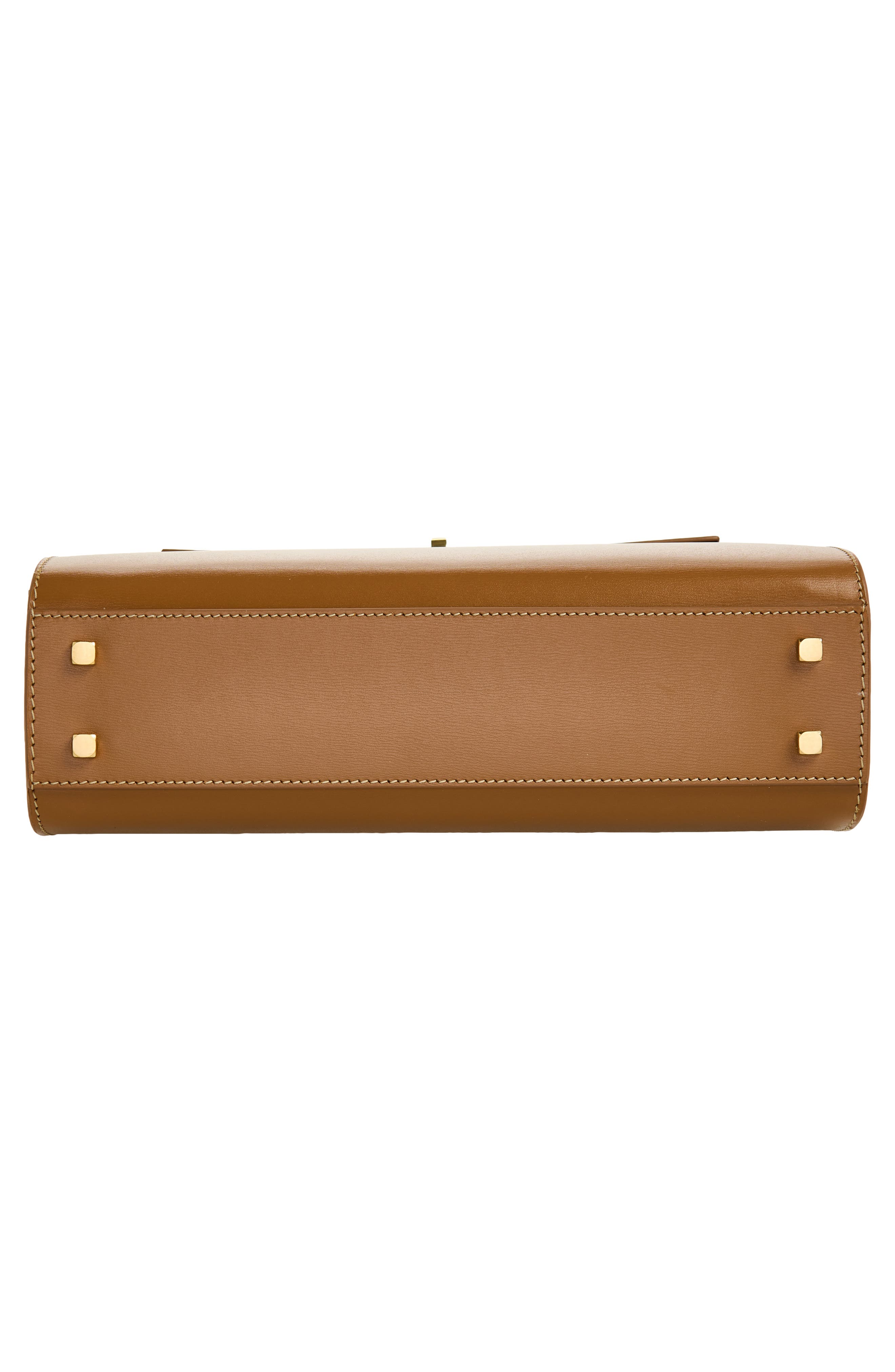 Anya Hindmarch Mortimer Leather Top Handle Bag, Alternate, color, Pecan