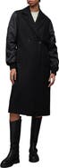 AllSaints Paulah Wool Blend Longline Coat