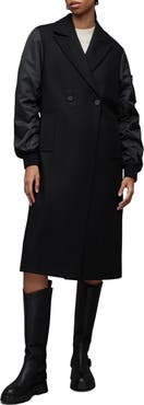 AllSaints Paulah Wool Blend Longline Coat