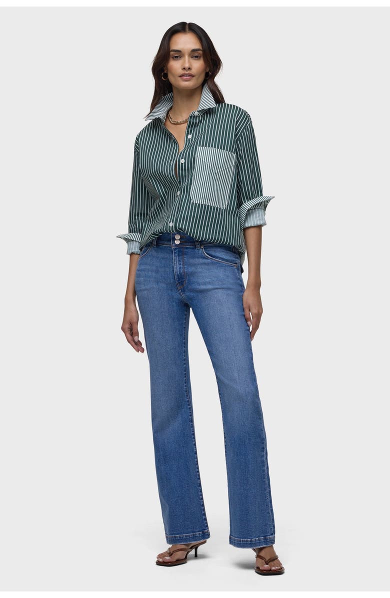 Hudson Jeans Dana Flap Pocket Flare, Alternate, color, Tranquil