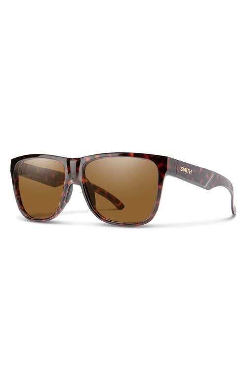 Smith Lowdown Xl 2 60mm Chromapop™ Polarized Square Sunglasses In Brown