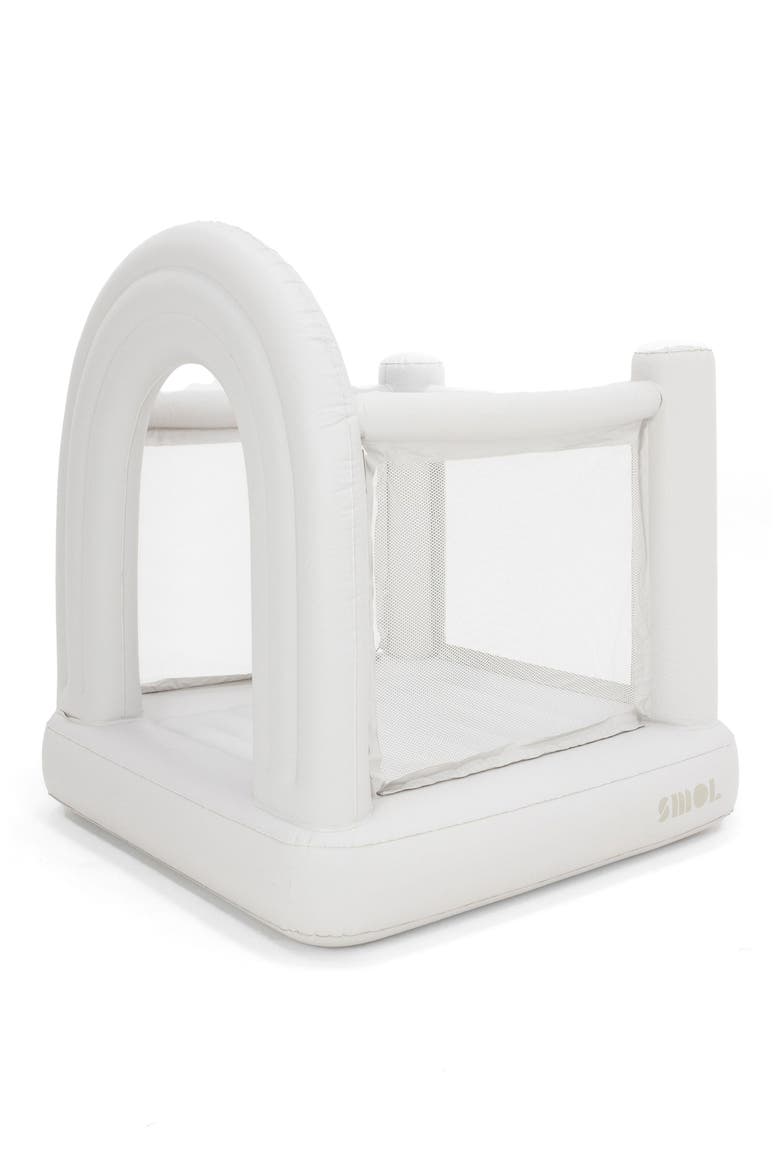 Mini Rainbow Bounce House, Main, color, WHITE