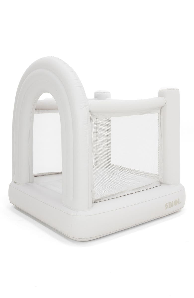 PLAYSMOL Mini Rainbow Bounce House, Main, color, White