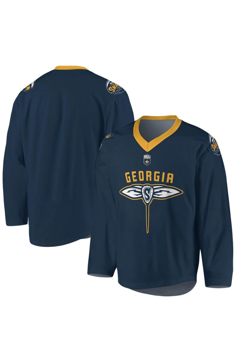 ADPRO Sports Youth Navy Georgia Swarm Sublimated Replica Jersey, Main, color, 