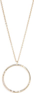 NORDSTROM RACK Cluster CZ Circle Pendant Necklace