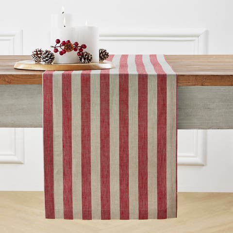 Linen Table Runner - Sorrento Stripe