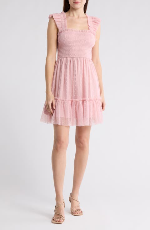 Ruffle Dot Minidress