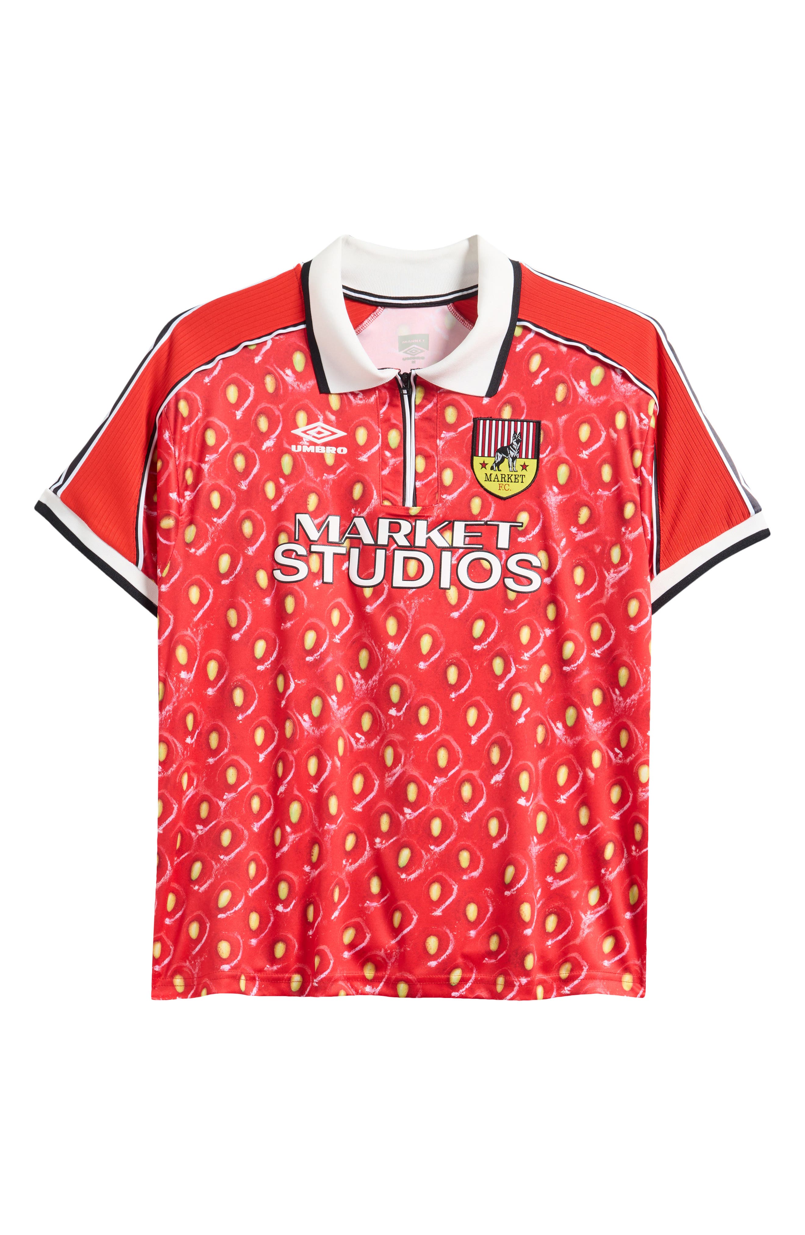 x Umbro Strawberry Half Zip Soccer Jersey (Men) | Nordstrom