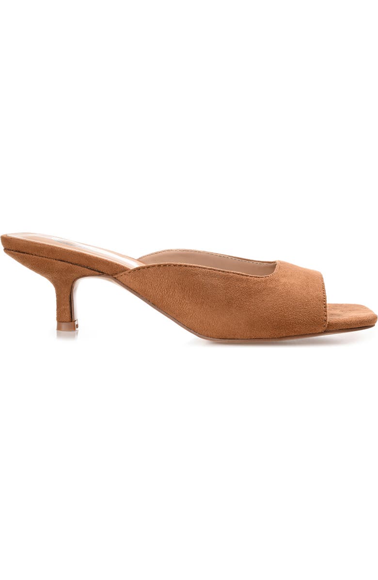 Journee Collection Larna Kitten Heel Mule - Wide Width, Alternate, color, Tan