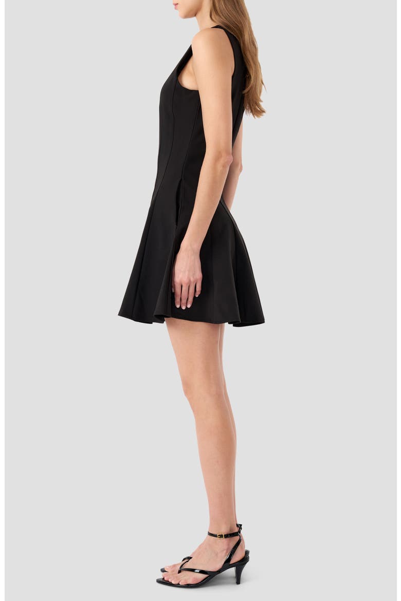Skater Dress, Alternate, color, BLACK