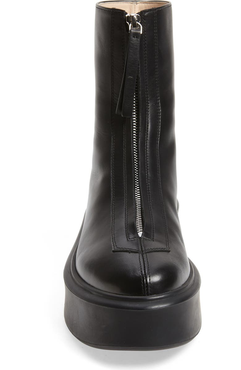 The Row Zip Platform Bootie, Alternate, color, Black
