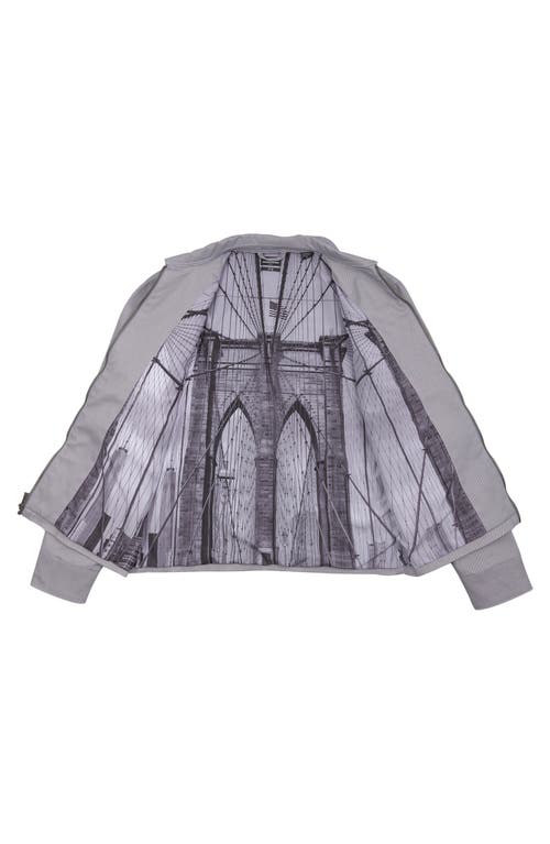 Brooklyn Brigade Brooklyn Bridge Jacket In Grey