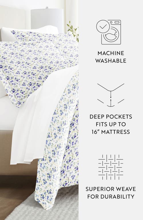 Homespun Bundle Duvet Set In Blue Blossoms
