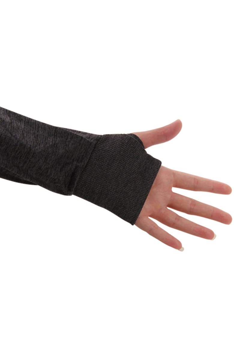 COLOSSEUM Women's Colosseum Black NC State Wolfpack Bikram Lightweight Fitted Quarter-Zip Long Sleeve Top, Alternate, color, 