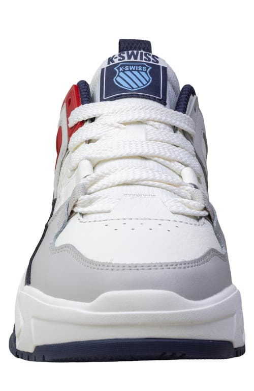 K-swiss Techna Trainer Hybrid Training Shoe In Sail Wht/navy/red