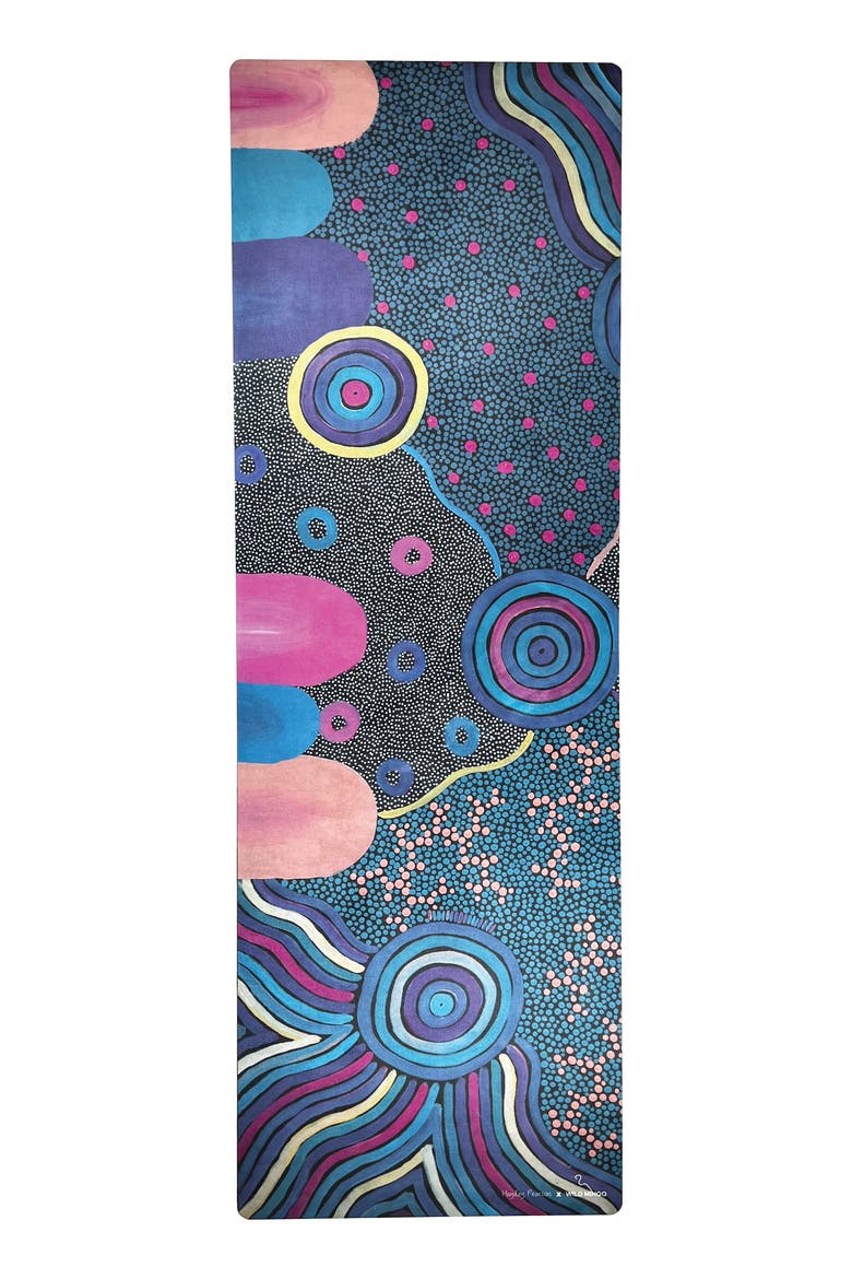 3mm Washable Workout Mat, Main, color, Deep purples, blues and orange
