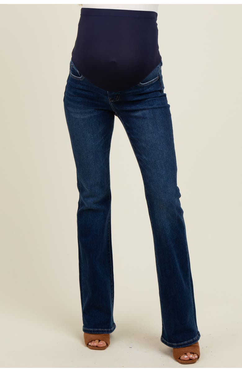 PinkBlush Classic Bootcut Maternity Jeans, Alternate, color, Navy Blue