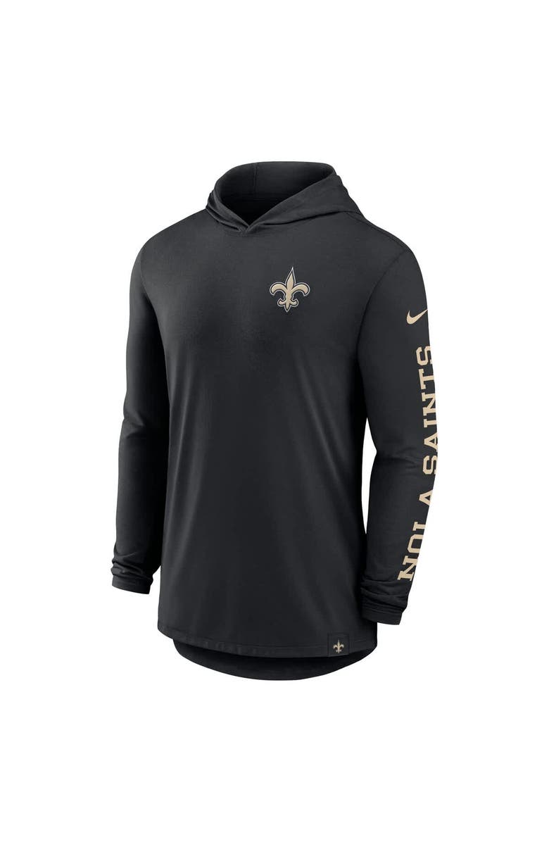 Nike Men's Nike Black New Orleans Saints Blitz Performance T-Shirt Hoodie, Alternate, color, Black