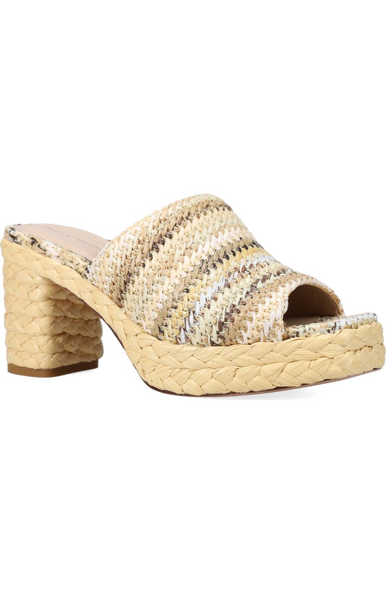Pelle Moda Capree Espadrille Platform Slide Sandal, Main, color, Natural