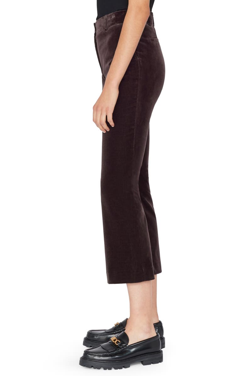FRAME Le Crop Mini Boot Velvet Trousers, Alternate, color, 