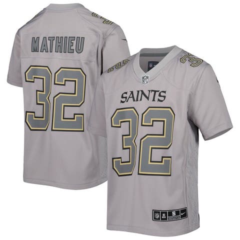 Youth Nike Tyrann Mathieu Gray New Orleans Saints Atmosphere Game Jersey
