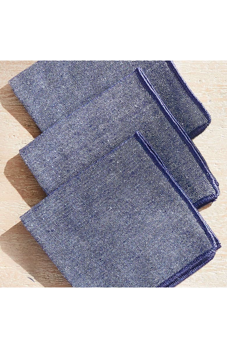 Napa Home & Garden Barclay Butera Miramar Cocktail Napkins Set Of 4, Alternate, color, Blue