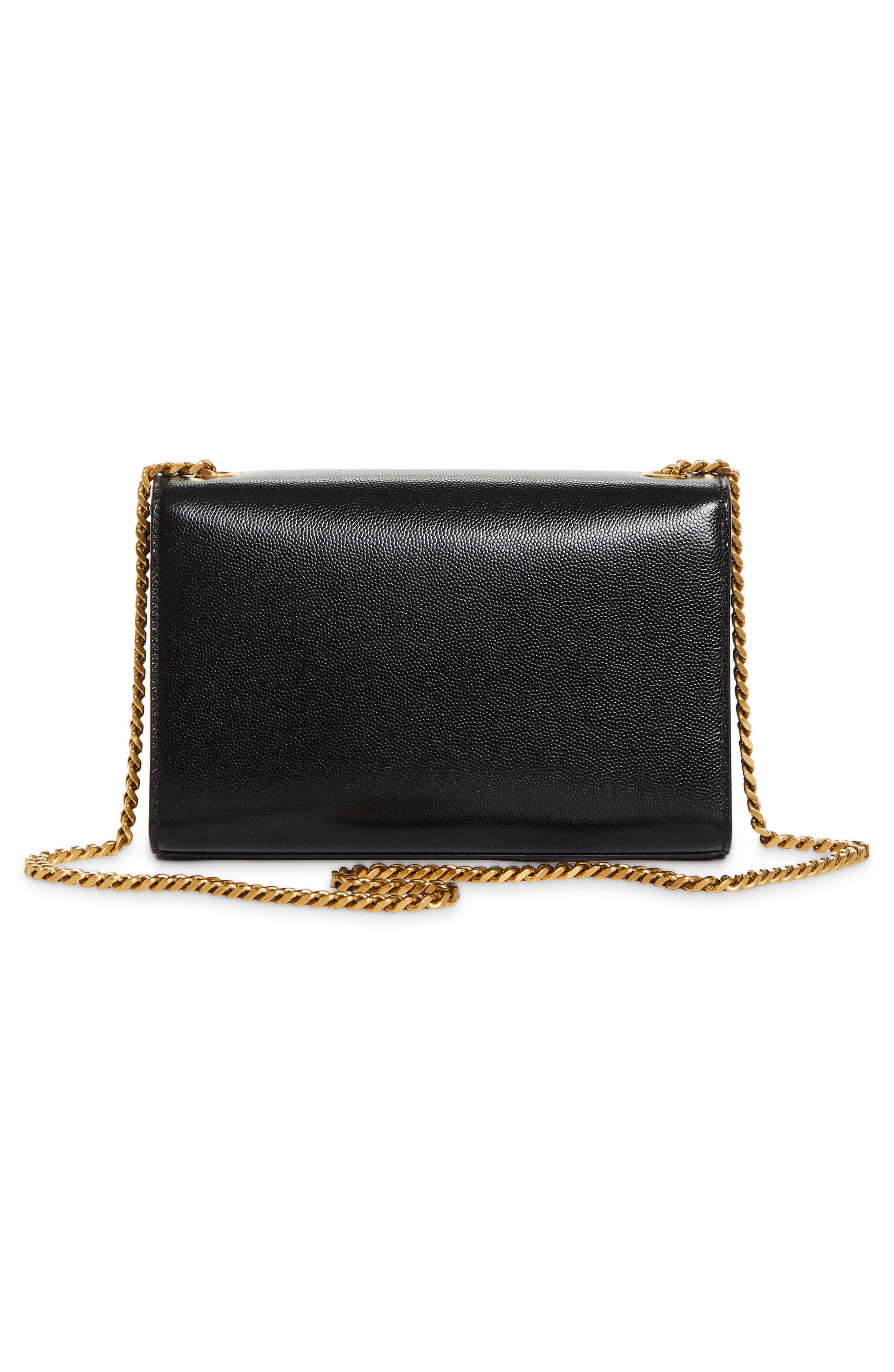 Saint Laurent Small Kate Patent Leather Shoulder Bag, Alternate, color, 