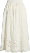 Nordstrom Schiffli Embroidered Midi Skirt