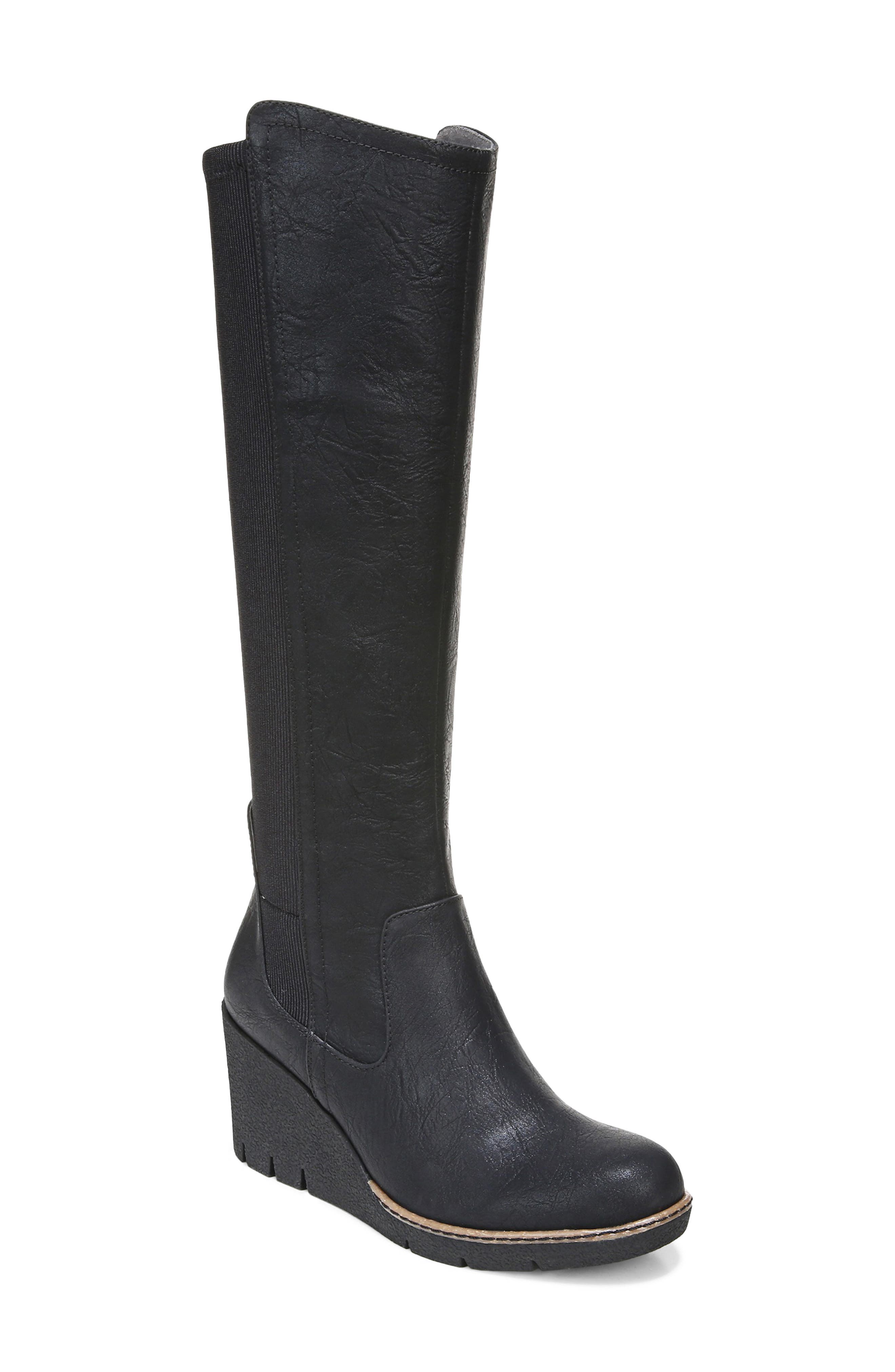 Dr. Scholl's Lindy Knee High Wedge Boot, Main, color, 