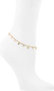 NORDSTROM RACK Cubic Zirconia Chain Anklet