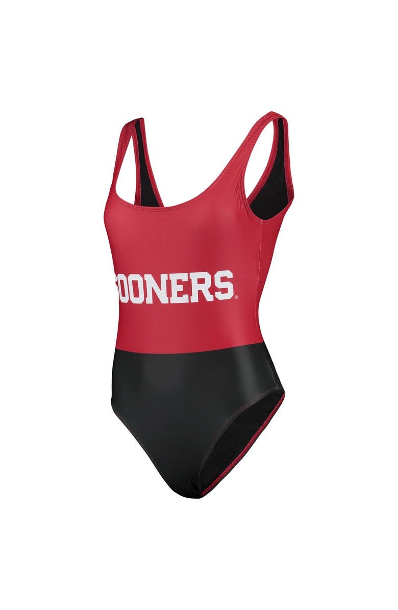 FOCO Women's FOCO Crimson Oklahoma Sooners One-Piece Bathing Suit, Alternate, color, Crimson