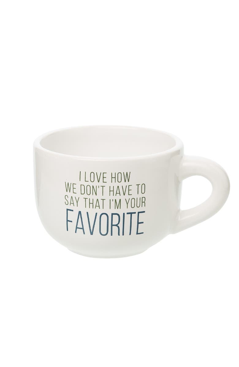 Totalee Gift Your Favorite Cappuccino Mug Ceramic White 24 oz, Main, color, White