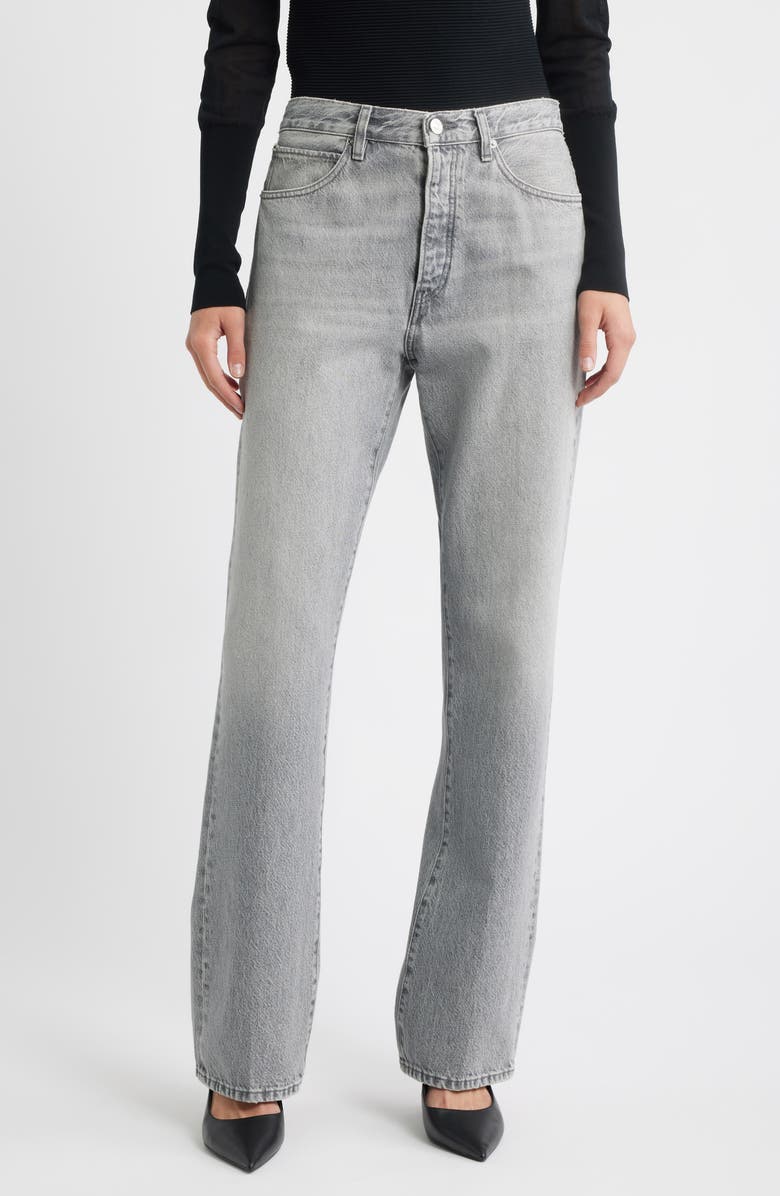 FRAME The Vertical High Waist Relaxed Straight Leg Jeans, Main, color, Phantom