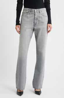 The Vertical High Waist Relaxed Straight Leg Jeans
